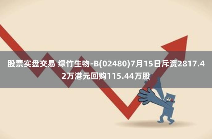 股票实盘交易 绿竹生物-B(02480)7月15日斥资2817.42万港元回购115.44万股